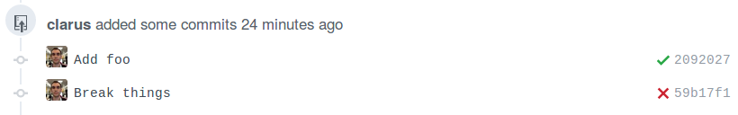 Commits in a pull-request